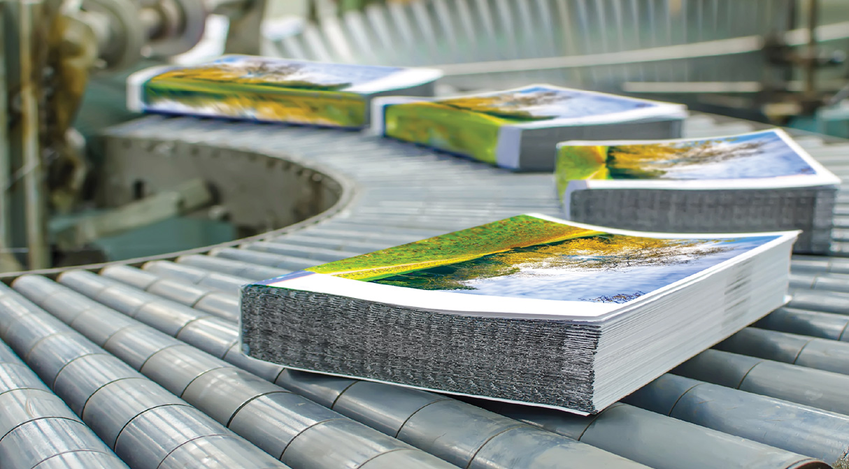 Binding equipment and printed sheets shown on the SIMAMM website