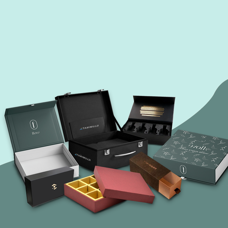 Rigid presentation boxes from SIMAMM’s existing catalogue